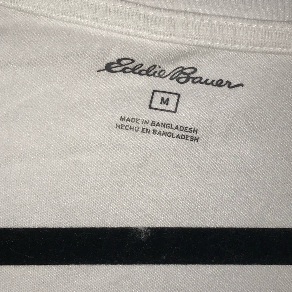 Eddie Bauer Women’s V-Neck T-Shirt White Size M NWOT - Picture 3 of 8